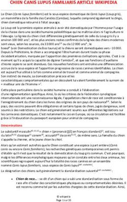 CHIEN CANIS LUPUS FAMILIARIS ARTICLE WIKIPEDIA