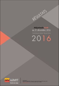 2016 Attijariwafa bank au 31 décembre 2016