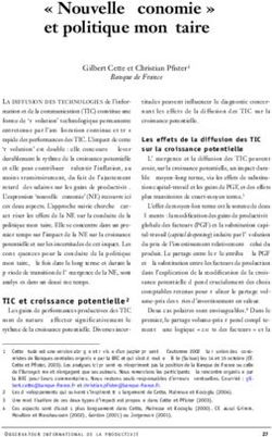 " Nouvelle &eacute;conomie " et politique mon&eacute;taire