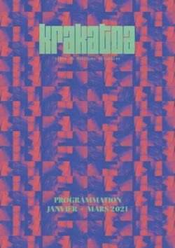 PROGRAMMATION JANVIER MARS 2021 - sc&egrave;ne de musiques actuelles - Krakatoa
