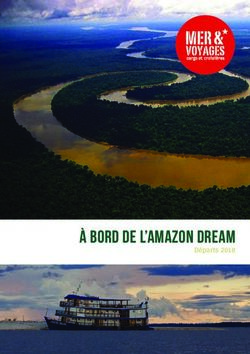 À BORD DE L'AMAZON DREAM - Départs 2018 - Mer et Voyages