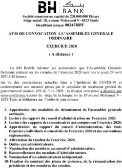 AVIS DE CONVOCATION A L'ASSEMBLEE GENERALE ORDINAIRE EXERCICE 2020 - BH Invest