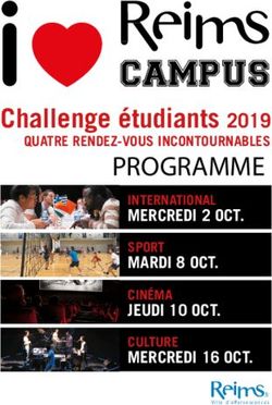 PROGRAMME Challenge étudiants 2019 QUATRE RENDEZ-VOUS INCONTOURNABLES - MARDI 8 OCT - Grand Reims