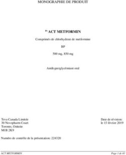 Pr ACT METFORMIN MONOGRAPHIE DE PRODUIT