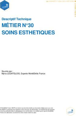 M&Eacute;TIER N 30 SOINS ESTHETIQUES - Descriptif Technique - WorldSkills France