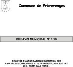 Commune de Pr&eacute;verenges - PREAVIS MUNICIPAL N 1/19 DEMANDE D'AUTORISATION D'ALIENATION DES