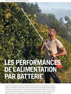 LES PERFORMANCES DE L'ALIMENTATION PAR BATTERIE - Catalogue clients