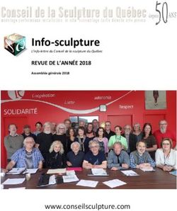 Info-sculpture REVUE DE L'ANNÉE 2018 L'info-lettre du Conseil de la sculpture du Québec - Conseil de la Sculpture du Québec