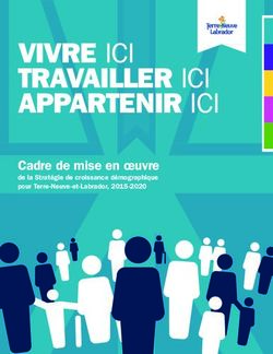 VIVRE ICI TRAVAILLER ICI APPARTENIR ICI - Cadre de mise en oeuvre de la Stratégie de croissance démographique pour Terre-Neuve-et-Labrador ...