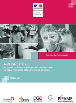 PROSPECTIVE Industrie du futur - enjeux et perspectives pour la filière industries et technologies de santé