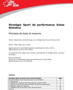 Stratégie Sport de performance Swiss Athletics