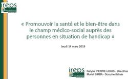 " Promouvoir la santé et le bien-être dans le champ médico-social auprès des personnes en situa9on de handicap " - Jeudi 14 mars 2019 - Fnes