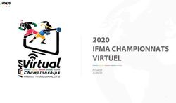 IFMA CHAMPIONNATS VIRTUEL - 2020 Actualisé 21/05/20 - IFMA Virtual Championships