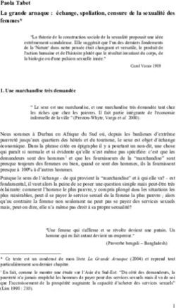 Paola Tabet La grande arnaque : échange, spoliation, censure de la sexualité des femmes