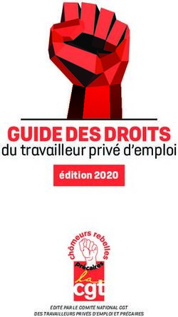 GUIDE DES DROITS du travailleur privé d'emploi - édition 2020 - Syndicoop
