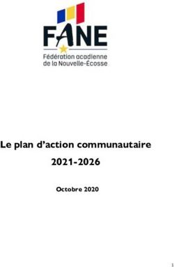 Le plan d'action communautaire 2021-2026 - Octobre 2020 - Fédération ...