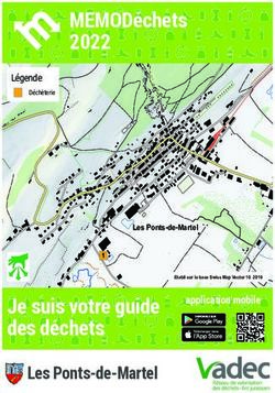MEMOD&eacute;chets 2022 - Je suis votre guide des d&eacute;chets Les Ponts-de-Martel