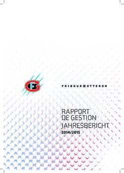 RAPPORT DE GESTION JAHRESBERICHT 2014/2015 - HC Fribourg-Gottéron