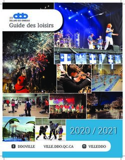 2020 / 2021 Guide des loisirs - DDOVILLE - Ville de Dollard-des-Ormeaux