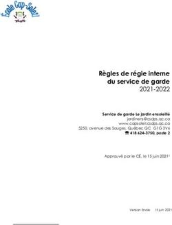 R&egrave;gles de r&eacute;gie interne du service de garde 2021-2022
