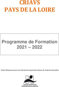 CRIAVS PAYS DE LA LOIRE - Programme de Formation 2021 2022 - CHU de Nantes