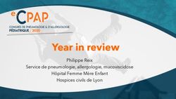 Year in review Philippe Reix Service de pneumologie, allergologie, mucoviscidose H&ocirc;pital Femme M&egrave;re Enfant Hospices civils de Lyon - SP2A