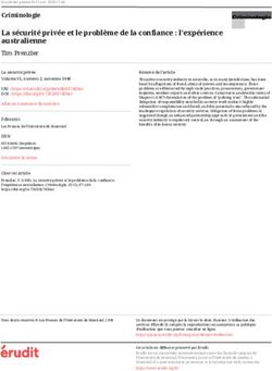La sécurité privée et le problème de la confiance : l'expérience australienne - Érudit