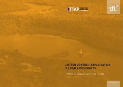 LUTTER CONTRE L'EXPLOITATION ILLEGALE DES FORETS - Timber Trade acTion Plan 2005-2013