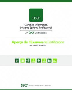 Aperçu de l'Examen de Certification - Date Effective : 1er Mai 2021 - ISC2