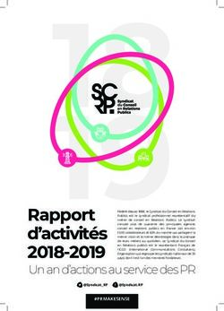 Rapport d'activit&eacute;s 2018-2019 - Un an d'actions au service des PR