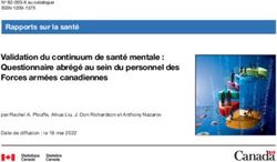 Validation du continuum de sant&eacute; mentale : Questionnaire abr&eacute;g&eacute; au sein du personnel des Forces arm&eacute;es canadiennes