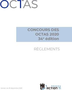 CONCOURS DES OCTAS 2020 - 34e édition RÈGLEMENTS - Version du 18 décembre 2020