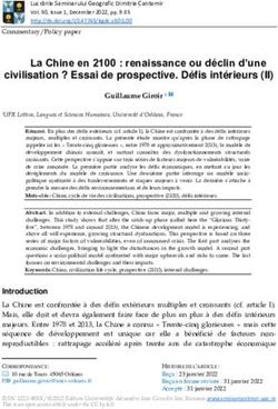 La Chine en 2100 : renaissance ou d&eacute;clin d'une civilisation ? Essai de prospective. D&eacute;fis int&eacute;rieurs (II)