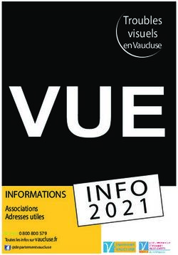 Troubles visuels en Vaucluse - INFORMATIONS - Vaucluse.fr