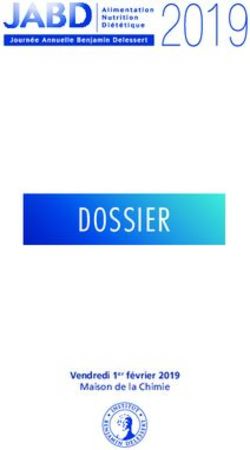 DOSSIER Vendredi 1er février 2019 - Maison de la Chimie - Institut Benjamin Delessert