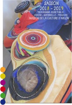 SaiSon 2018 - 2019 maiSon de la culture d'arlon - crèche - maternelle - Primaire Programme jeune Public - Maison de la Culture d'Arlon