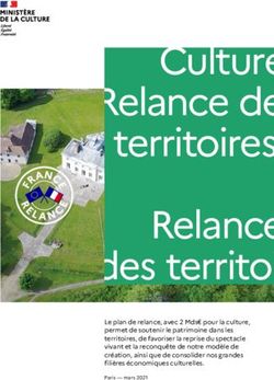 Culture Relance des territoires - Relance des territoires