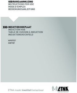 GEBRUIKSAANWIJZING INSTRUCTIONS FOR USE MODE D'EMPLOI BEDIENUNGSANLEITUNG INDUCTIEKOOKPLAAT INDUCTION HOB TABLE DE CUISSON À INDUCTION ...