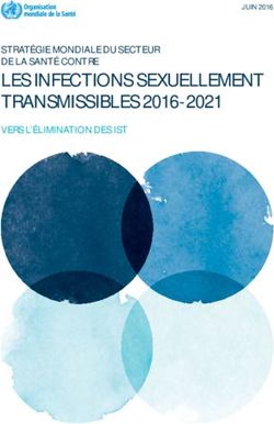 LES INFECTIONS SEXUELLEMENT TRANSMISSIBLES 2016-2021 - STRATÉGIE MONDIALE DU SECTEUR DE LA SANTÉ CONTRE VERS L'ÉLIMINATION DES IST