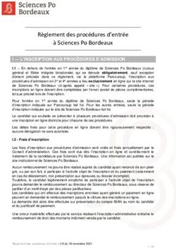 R&egrave;glement des proc&eacute;dures d'entr&eacute;e &agrave; Sciences Po Bordeaux