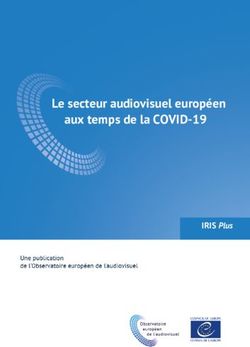 Le secteur audiovisuel européen aux temps de la COVID-19 - IRIS Plus - Coe