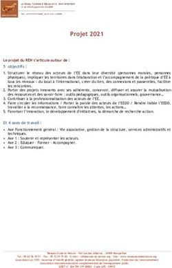 Projet 2021 - Réseau Ecole et Nature