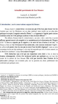 Actualit&eacute; persistante de Leo Strauss - Lucien S. A. Oulahbib* (Universit&eacute; Jean Moulin Lyon III)