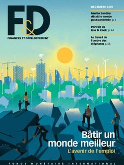 B&acirc;tir un monde meilleur - L'avenir de l'emploi - D&Eacute;CEMBRE 2020 FINANCES ET D&Eacute;VELOPPEMENT - International Monetary Fund