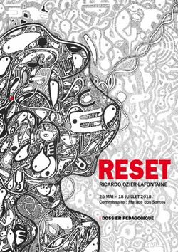 Reset RICARDO OZIER-LAFONTAINE - | Dossier péDagogique - Fondation Clément