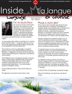 En coulisse - Centre for Canadian Language Benchmarks