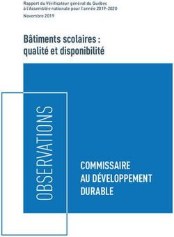 COMMISSAIRE AU DÉVELOPPEMENT DURABLE - Bâtiments scolaires : qualité et disponibilité