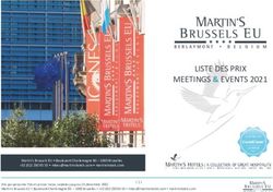 LISTE DES PRIX MEETINGS & EVENTS 2021 - Martins Hotels