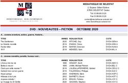 DVD : NOUVEAUTES - FICTION OCTOBRE 2020