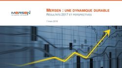 MERSEN : UNE DYNAMIQUE DURABLE - RÉSULTATS 2017 ET PERSPECTIVES 7 mars 2018